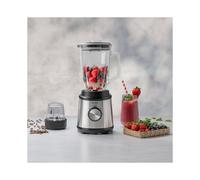 Daewoo 800W 2PCs Set Of Smoothie Maker with Coffee Grinder Glass & Stainless Steel Jug Blender for Soup Sauce Fruits & Veggies