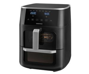 Daewoo Actuate Dual Air Fryer 11L - 6L & 5L Drawers, Sync Finish, Digital Touchscreen, 1700W - Roast, Bake, Grill, Pizza, Chips - Large Family Air Fryer, Oil-Free Healthy Cooking, Energy Saving