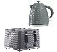 Daewoo Argyle 3000W Retro Matching Kettle & 4-Slice Toaster Set 6 Level Browning Colour