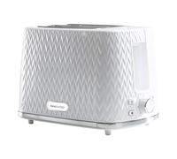 1x Daewoo Argyle Two Slice Toaster White SDA1781