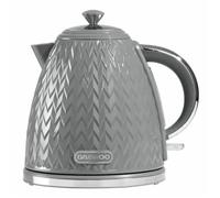 Daewoo Argyle Collection, 1.7L, Electric Kettle With Removable Lid and Filter For An Easy Clean, Auto Shut Off And Power Indicator For Safety, Grey
