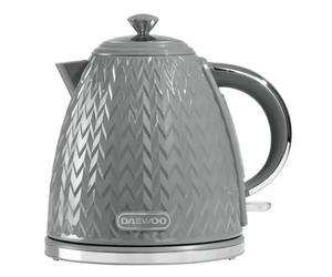 Daewoo Argyle Jug Kettle 1.7L Rapid Boil Textured Grey Cordless Kitchen Counters