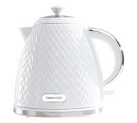 Daewoo Argyle Collection, 1.7L, Electric Kettle With Removable Lid and Filter For An Easy Clean, Auto Shut Off And Power Indicator For Safety, White