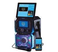 Daewoo Bluetooth Karaoke Machine Portable 5 inch LCD Screen 2 Microphones CD USB LED