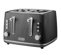 Daewoo Black Cascade 4 Slice Toaster