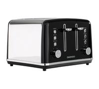 Daewoo Black Kensington 4 Slice Toaster