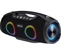 Daewoo Boom Beat Pro 40W Portable Bluetooth Speaker, Wireless Boombox with TWS, AUX, USB, Micro SD, IPX5 Water Resistant, Black