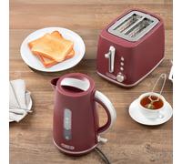 DAEWOO Cascade SDA2911GE Jug Kettle and 2-Slice Toaster Bundle - Ruby Red, Red
