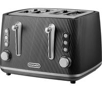 DAEWOO Cascade SDA2779GE 4-Slice Toaster - Black, Black