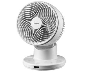 DAEWOO COL1638GE Air Circulator Portable 8" Desk Fan - White, White