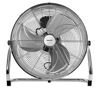 Daewoo Chrome Floor Fan 18 inch - Size: 53.5 x 19.5 x 56cm - Silver - Wilko