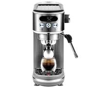 Daewoo Compact Espresso Coffee Machine, Digital, 20Bar Pressure, Professional Look With Steam Wand, Barista Quality Coffee Made At Home With Ground Coffee, 1.2 Litre Water Tank, Accessories Included