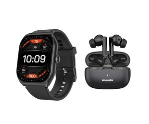 Daewoo Complete Activity Set Active+ Smart Watch 120 Sports Modes & Bluetooth True Wireless Earphones 15hrs Playback