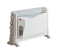 Daewoo Convector Heater 2000W Turbo Fan Electric Radiator With 24H Timer White [EEK: A]
