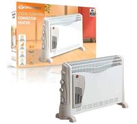 2000W Portable Electric Turbo Convector Heater Thermostat & Timer Free Standing