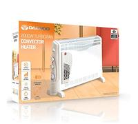 2000W Portable Electric Turbo Convector Heater Thermostat & Timer Free Standing