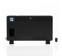 Daewoo 2300W Convector Heater, Remote And Panel Control, LCD Display, Turbo Fan, Timer And Adjustable Thermostat, ⁰F And ⁰C Display, Wide Temperature Range, Carry Handles For Portability, Black