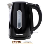 DAEWOO Cordless Kensington Black 1.7L 3KW Jug Kettle SDA1684GE - 3 year Warranty