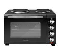 Daewoo Countertop Oven with Hot Plates & Rotisserie - 3000W, 42L, Extra-Large, Compact & Space Saving, 2 Hot Plates, SDA1610GE