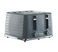 Daewoo Dark Grey Argyle 4 Slice Toaster