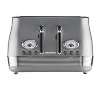 Daewoo Denver 4 Slice Retro Toaster, Wide Slots, Smoked Grey - SDA2748GE