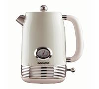 Daewoo Denver Buttermilk 1.5L 3KW Kettle - Stylish design with Temperature Gauge