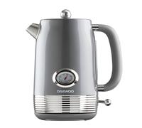 Daewoo Denver Collection 1.5L Retro Kettle 6-Cups-in-1-Boil Temperature Gauge Smoked Grey