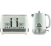 DAEWOO Denver SDA2845GE Jug Kettle & 4-Slice Toaster Bundle - Buttermilk, White,Cream