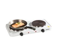 2500w Electric Twin Double Hot Plates Home,Camping and Caravan1000w +1500w