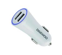 Daewoo Double USB Car Charger in White Daewoo White