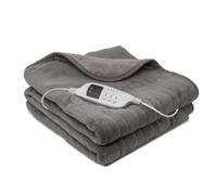 Daewoo Dreamz Grey Electric Heated Throw Over Blanket 2 Tone Soft 1.6X1.2M Large