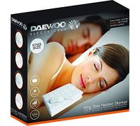 Daewoo King-Size Heated Blanket with 3 Heat Settings - White - HEA1488