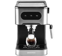 Daewoo Espresso Coffee Machine with Steam Wand, 20 Bar, Silver & Black - SDA2698GE