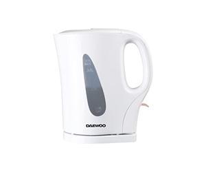Daewoo Essentials 1.7L Fast Boil Electric Kettle - White Plastic Cordless Jug with Auto Shut-Off & Boil-Dry Protection, Compact, Easy to Use & Clean