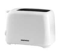 Daewoo Essentials 2 Slice Toaster - Compact White Toaster with Adjustable Browning Control & Slide-Out Crumb Tray, Easy to Clean, 700W Electric Breakfast Appliance