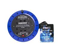 Daewoo Extension Reel, Cassette Reel, 4 Gang, 5 Metre, Black And Blue