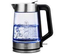 Daewoo Glass Kettle With Led Illumination 3Kw Rapid Boil 1.7L Easy Fill In Clear Clear