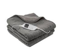 Daewoo Dreamz Grey Electric Heated Throw Over Blanket 2 Tone Soft 1.6x1.2m Large