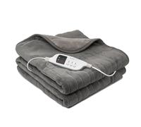 Daewoo Grey Heated Over Throw Blanket