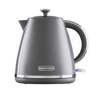 Daewoo Grey Stirling 1.7L Pyramid Kettle