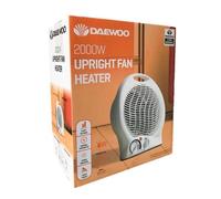 Daewoo HEA1138 Electrical 2-Heat Setting Portable Fan Heater - White [EEK: A]
