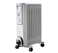 Daewoo Oil Filled Radiator 2000W 9 Fin Portable Heater Adjustable Thermostat White