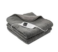 Daewoo Heated Two Tone Throw Blanket 160X120Cm, Grey