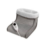 Daewoo Heated Foot Warmer with Remote Control & LED Display - 6 Heat Settings, Soft Fleece Lining, Auto Shut-Off & Overheat Protection, Removable Washable Line