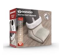 Daewoo Heated Foot Warmer with Remote Control & LED Display - 6 Heat Settings, Soft Fleece Lining, Auto Shut-Off & Overheat Protection, Removable Washable Line