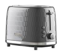 Honeycomb 2 Slice Toaster 3D Texture High Lift Handle Defrost Reheat Grey Daewoo Grey One Size