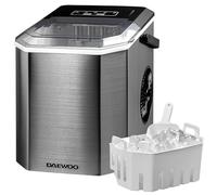Daewoo Ice Maker Machine, 12kg Daily Output, 1.2L Water Tank, Small or Large Cubes, Self-Cleaning Cycle, Portable Stainless Steel Countertop Ice Cube Maker