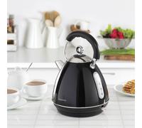 Daewoo Kensington Pyramid Kettle, Stainless Steel, 3000 W, 1.7 liters, Black