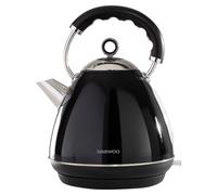 Daewoo Kensington 1.7L 3KW Pyramid Kettle Black & Stainless Steel SDA1577GE