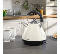 Daewoo Kensington Pyramid Cordless Kettle Electric Retro Stainless Steel 3000W